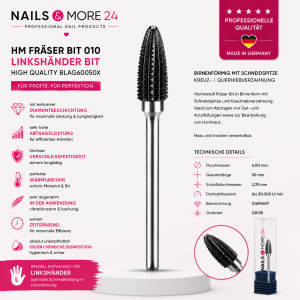 HM Fräser Bit 010 | Linkshänder Bit | High Quality BLAG60050X